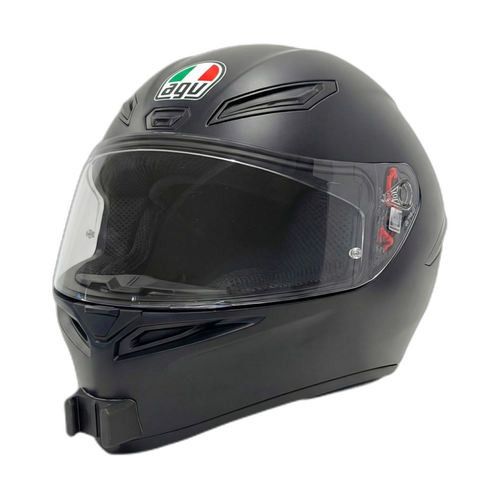 Casco AGV K1/K1 S con el soporte de mentonera RiderMounts instalado