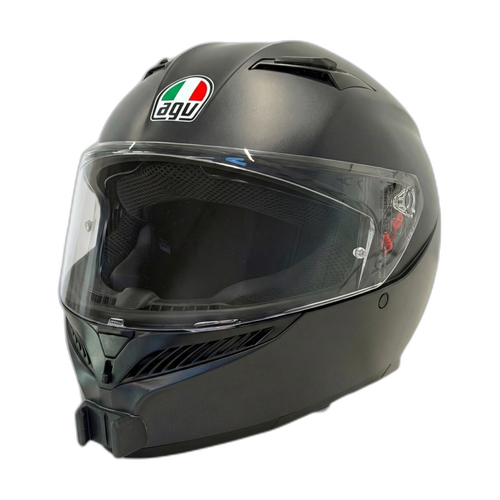Casco AGV K3 S con el soporte de mentonera RiderMounts instalado