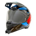 Casco AIROH BANDIT con el soporte de mentonera RiderMounts instalado