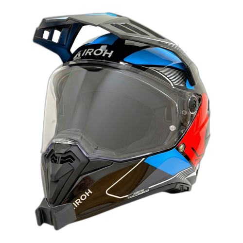 Casco AIROH BANDIT con el soporte de mentonera RiderMounts instalado