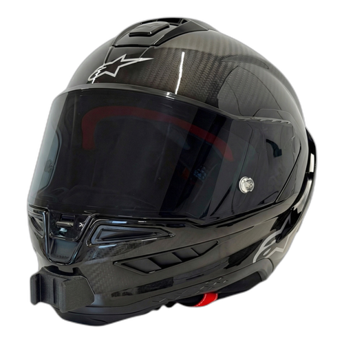 Casco ALPINESTARS SUPERTECH R10 con el soporte de mentonera RiderMounts instalado