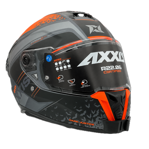 Casco AXXIS HAWK EVO SV con el soporte de mentonera RiderMounts instalado