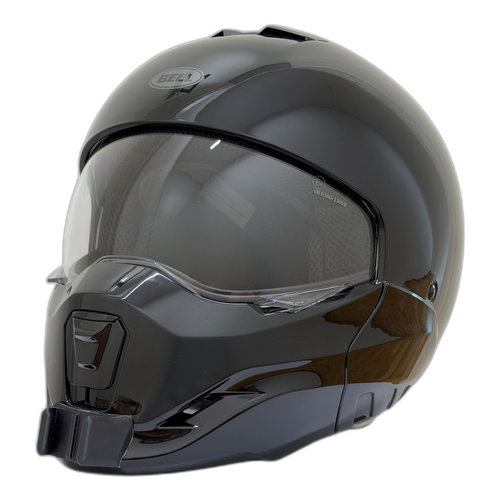 Casco BELL BROOZER 06 con el soporte de mentonera RiderMounts instalado
