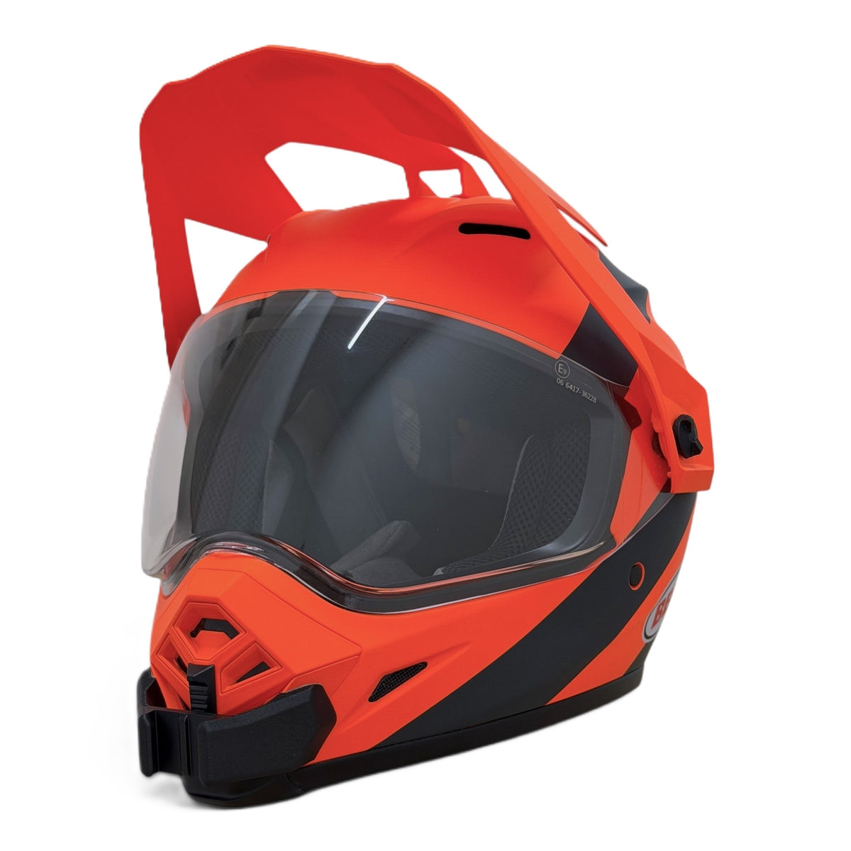 Casco BELL MX-9/MX-9 ADVENTURE con el soporte de mentonera RiderMounts instalado
