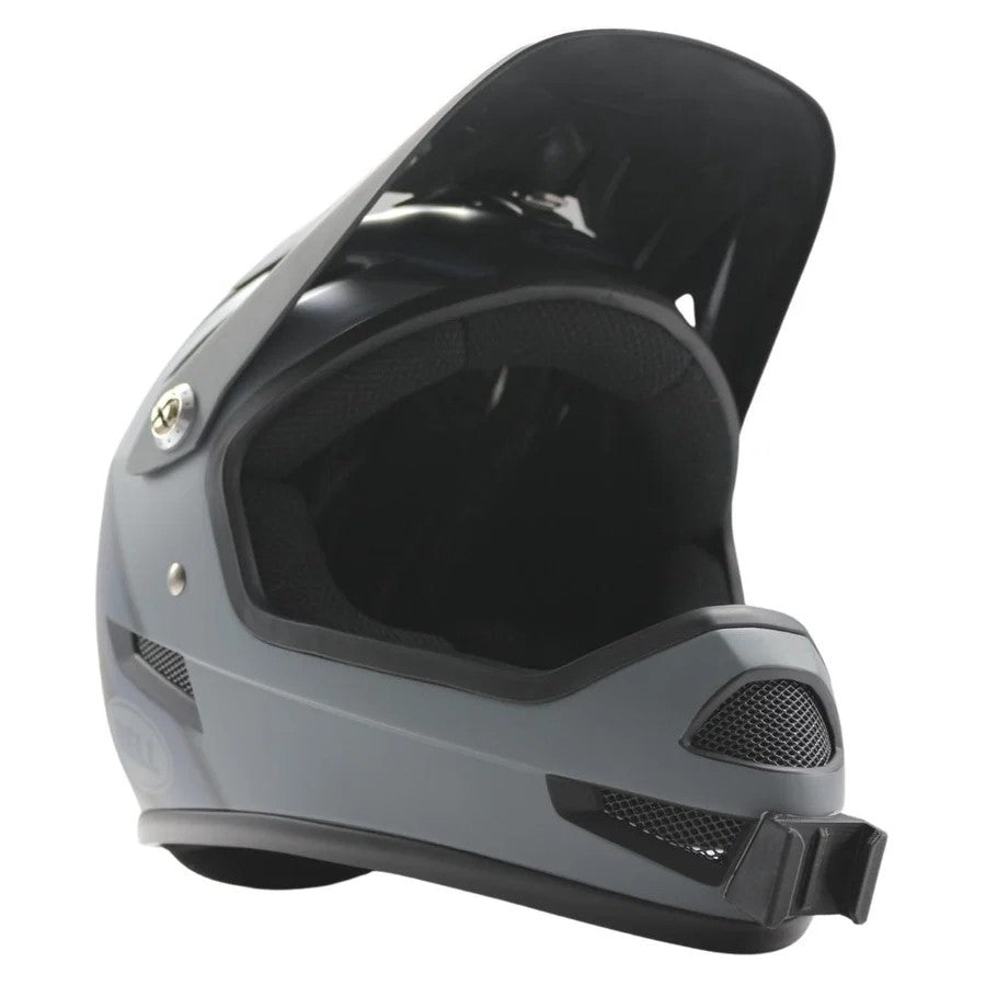 Casco BELL SANCTION con el soporte de mentonera RiderMounts instalado