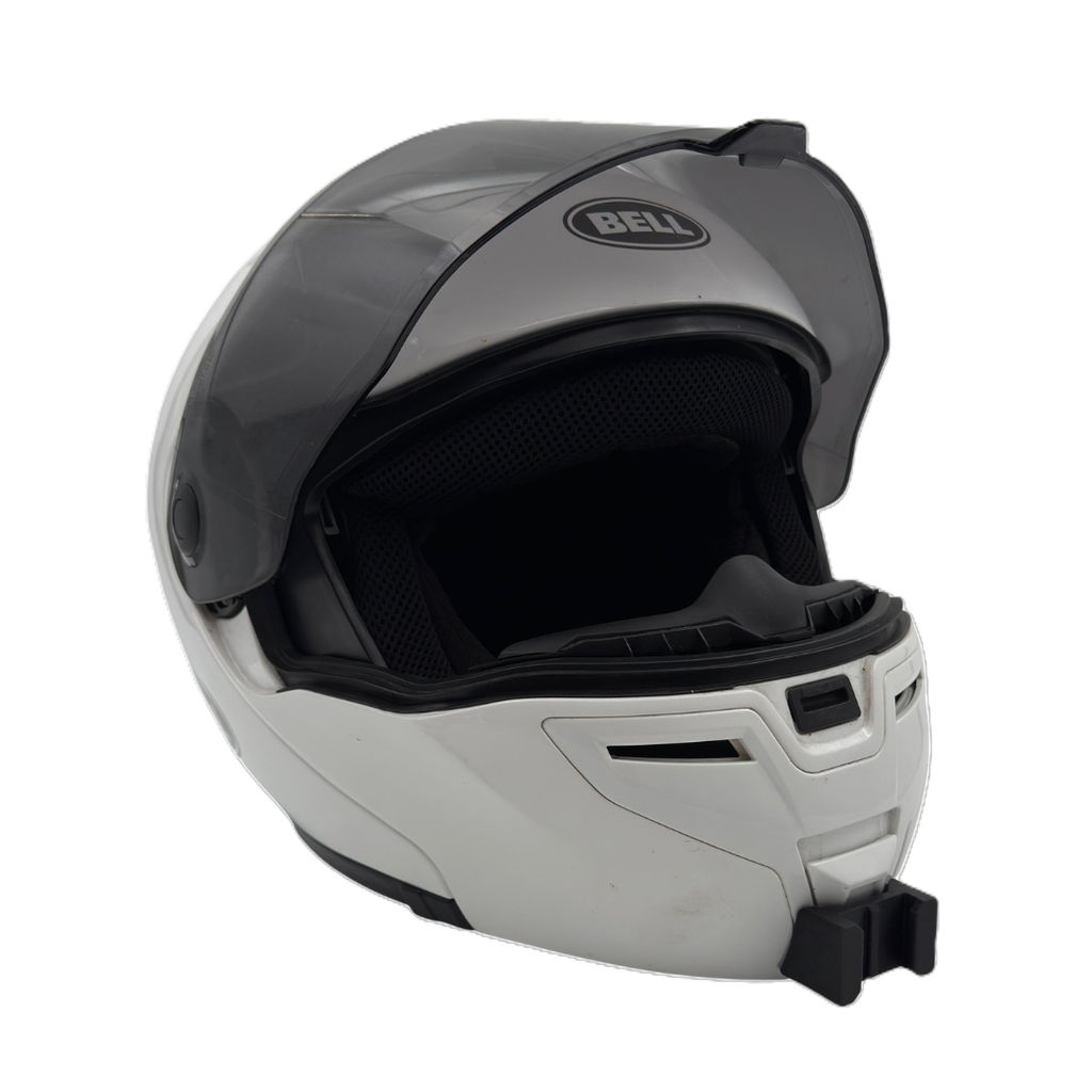 Casco BELL SRT MODULAR con el soporte de mentonera RiderMounts instalado