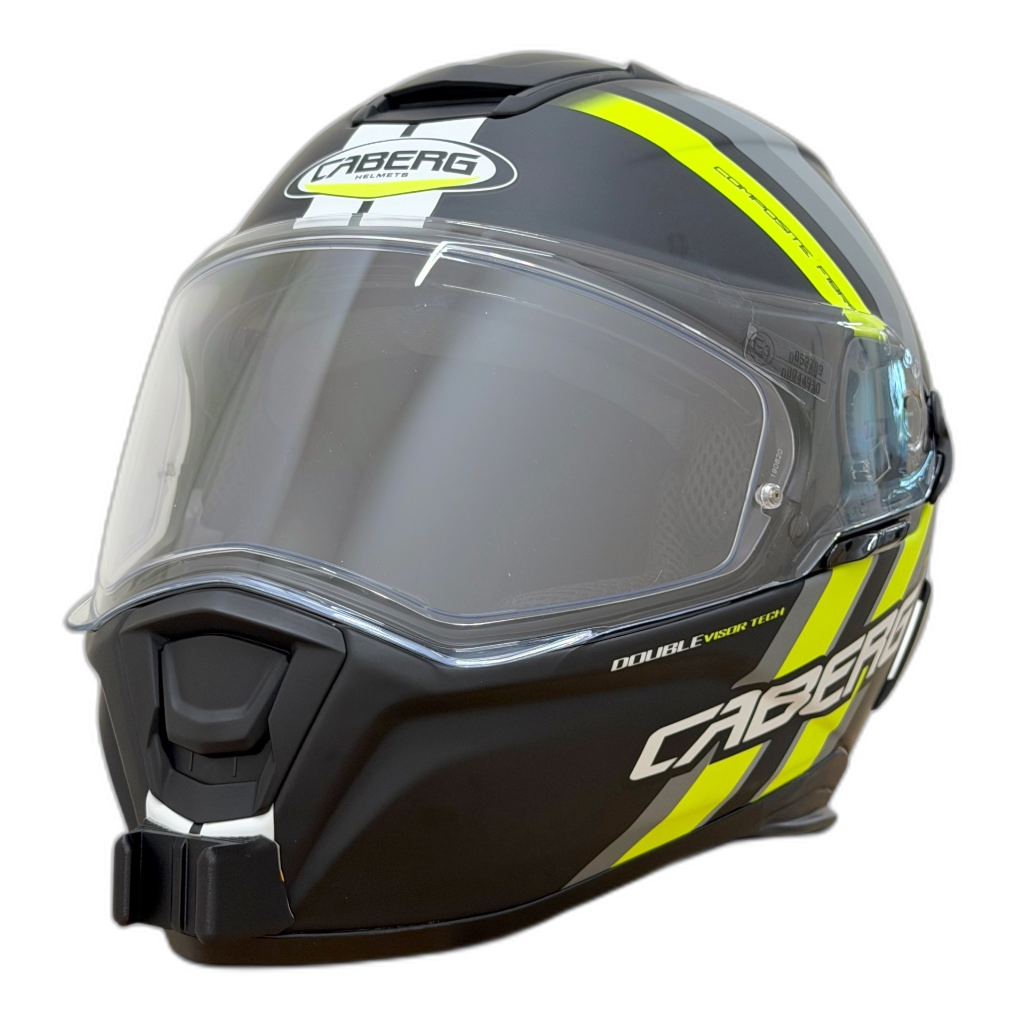 Casco CABERG DRIFT EVO con el soporte de mentonera RiderMounts instalado
