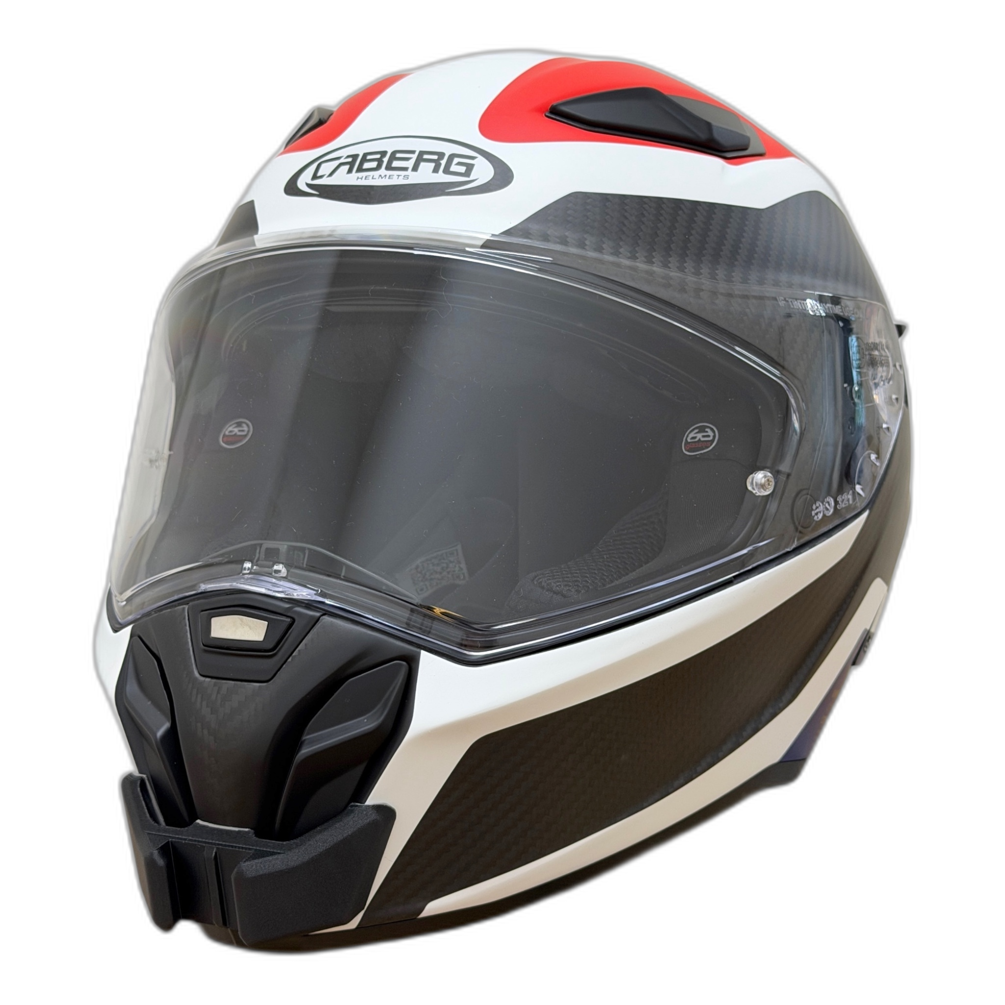 Casco CABERG DRIFT EVO 2 con el soporte de mentonera RiderMounts instalado