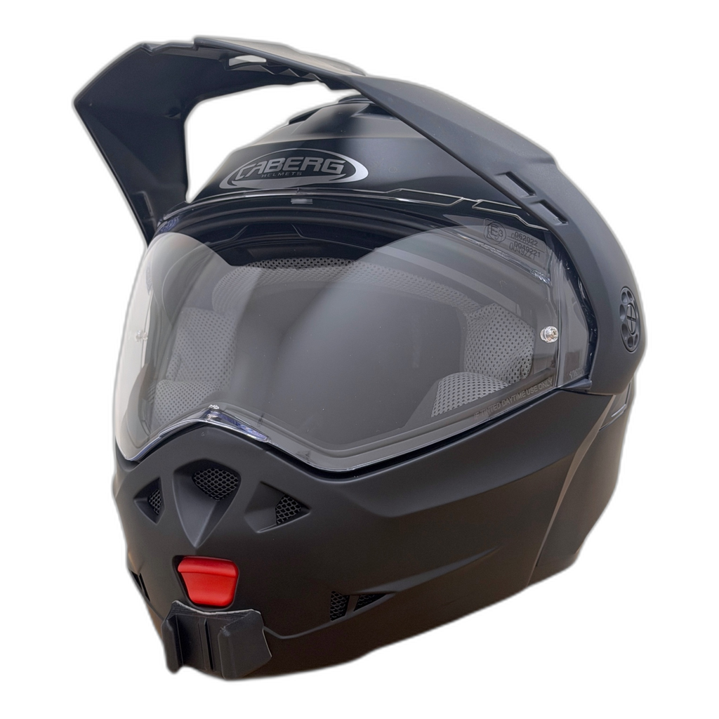 Casco CABERG TOURMAX X con el soporte de mentonera RiderMounts instalado