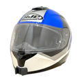 Casco HJC C70N con el soporte de mentonera RiderMounts instalado