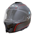 Casco HJC C71 con el soporte de mentonera RiderMounts instalado