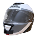 Casco HJC i91 con el soporte de mentonera RiderMounts instalado