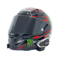 Casco HJC RPHA 12 con el soporte de mentonera RiderMounts instalado