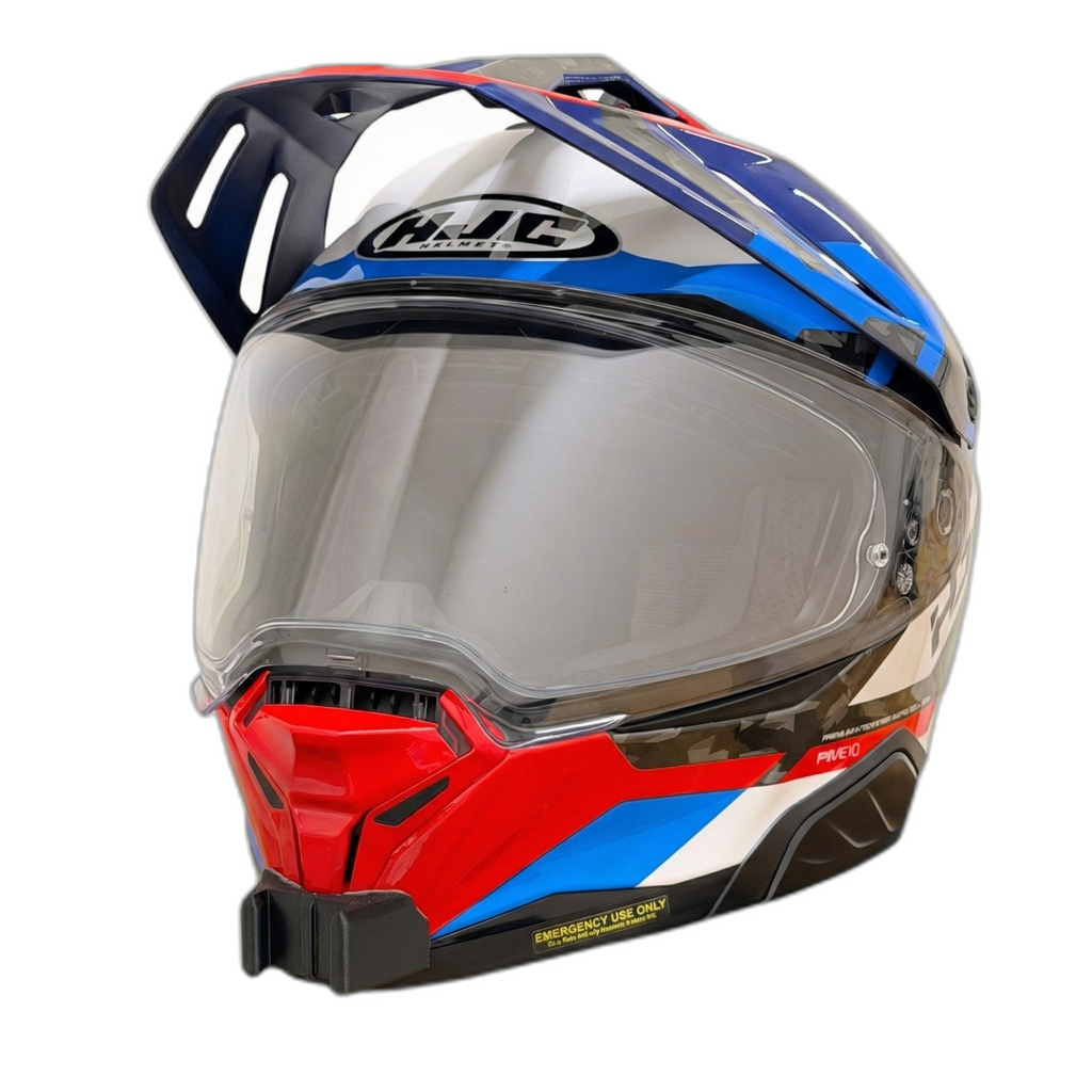 Casco HJC RPHA 60 con el soporte de mentonera RiderMounts instalado