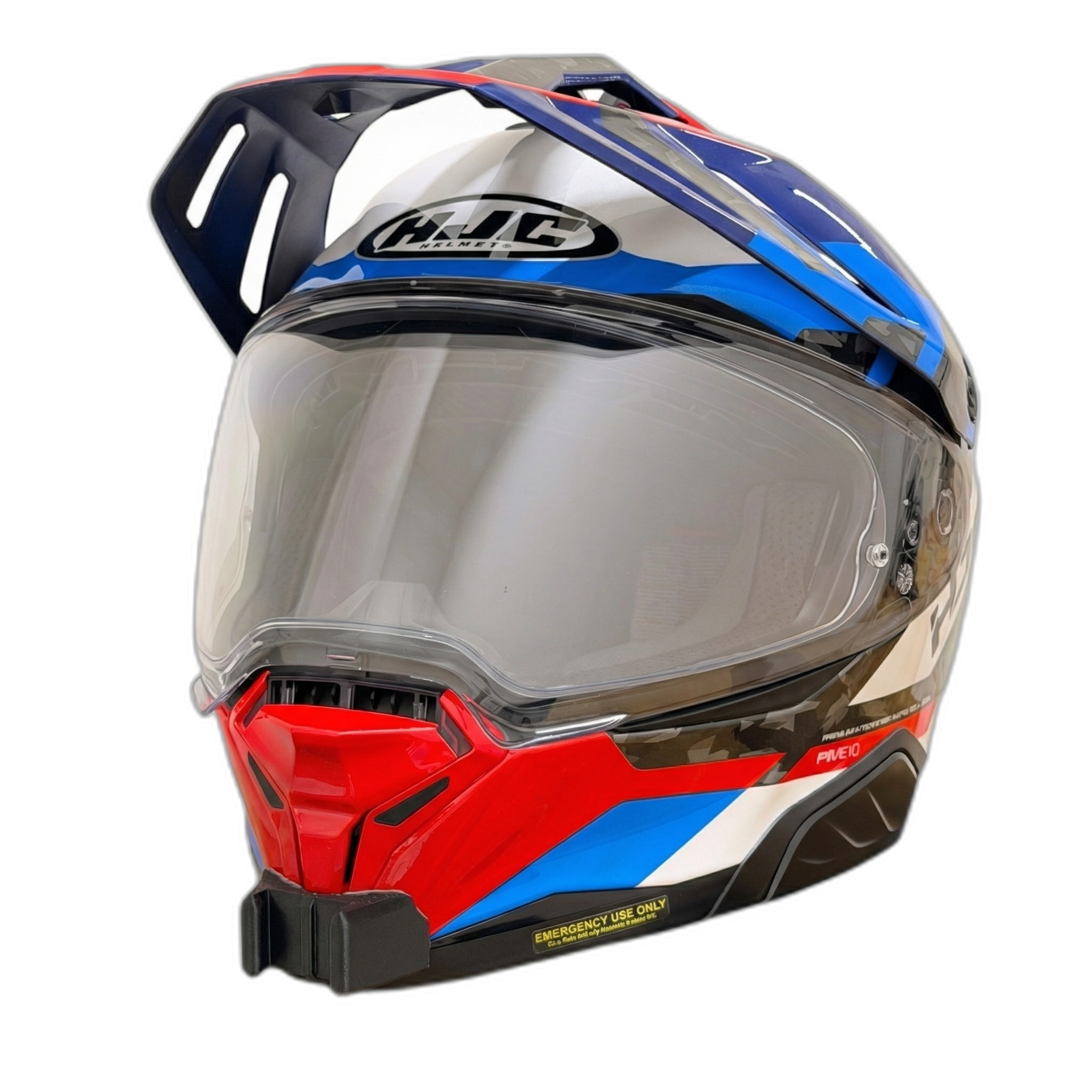 Casco HJC RPHA 60 con el soporte de mentonera RiderMounts instalado