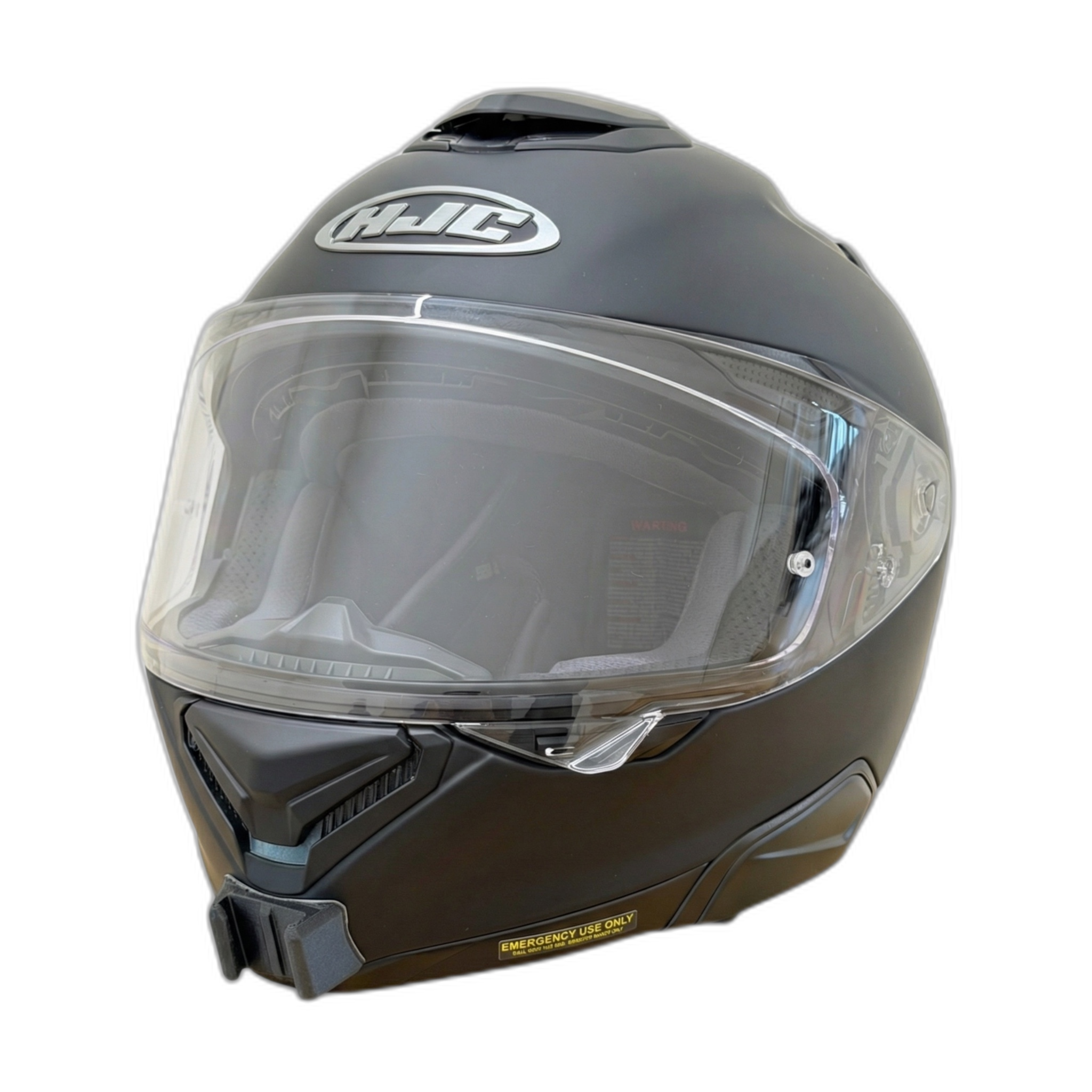 Casco HJC RPHA 72 con el soporte de mentonera RiderMounts instalado