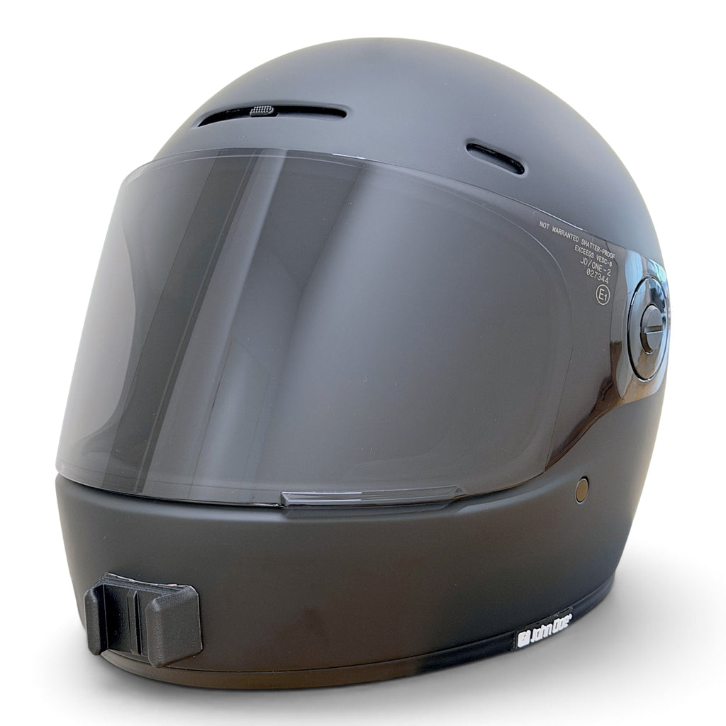 Casco JOHN DOE JDONE con el soporte de mentonera RiderMounts instalado