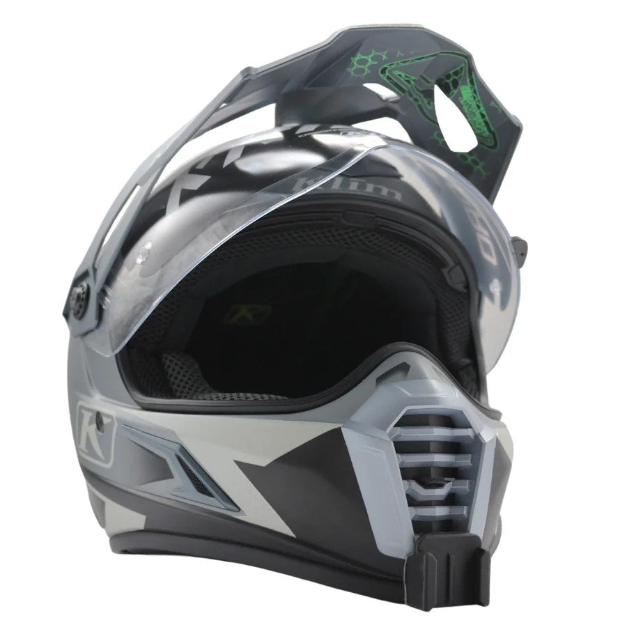 Casco KLIM KRIOS PRO con el soporte de mentonera RiderMounts instalado