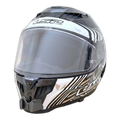 Casco LS2 DRAGON FF807 con el soporte de mentonera RiderMounts instalado