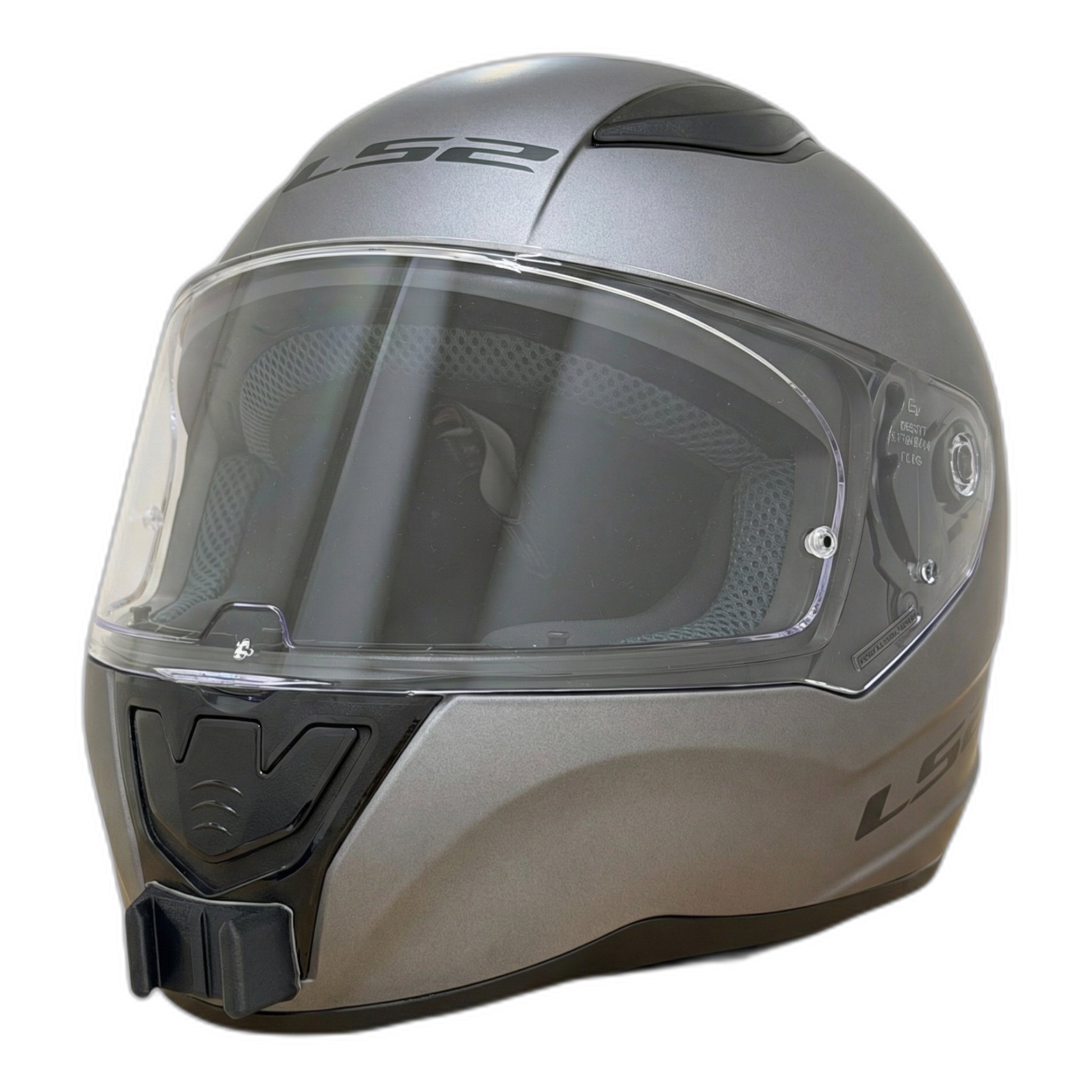 Casco LS2 RAPID 2 FF353 con el soporte de mentonera RiderMounts instalado