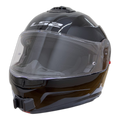 Casco LS2 STROBE 2 con el soporte de mentonera RiderMounts instalado