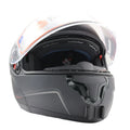 Casco MT HELMETS ATOM SV con el soporte de mentonera RiderMounts instalado