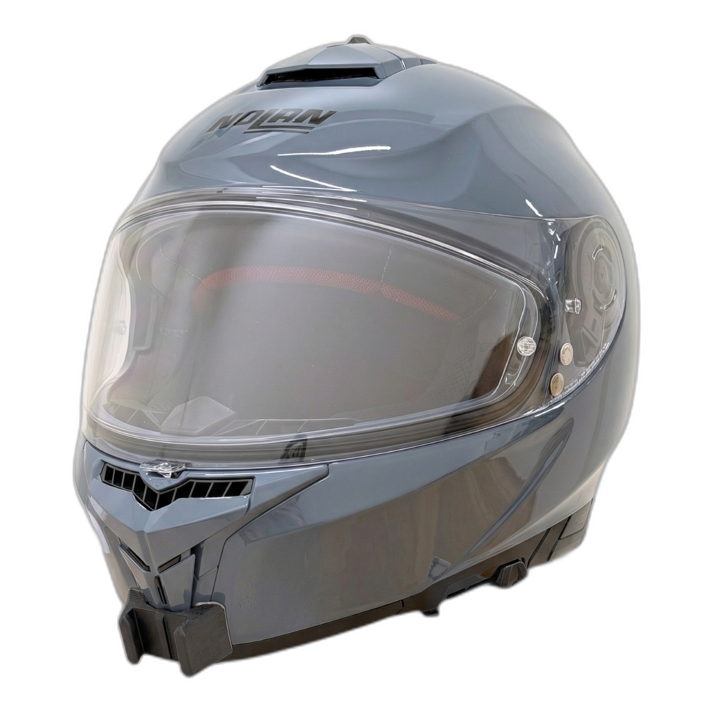 Casco NOLAN N80-8 con el soporte de mentonera RiderMounts instalado