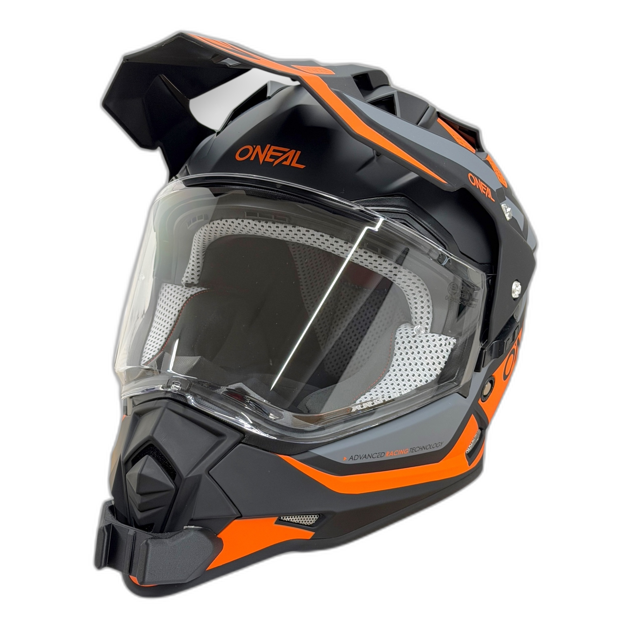 Casco O'NEAL SIERRA con el soporte de mentonera RiderMounts instalado