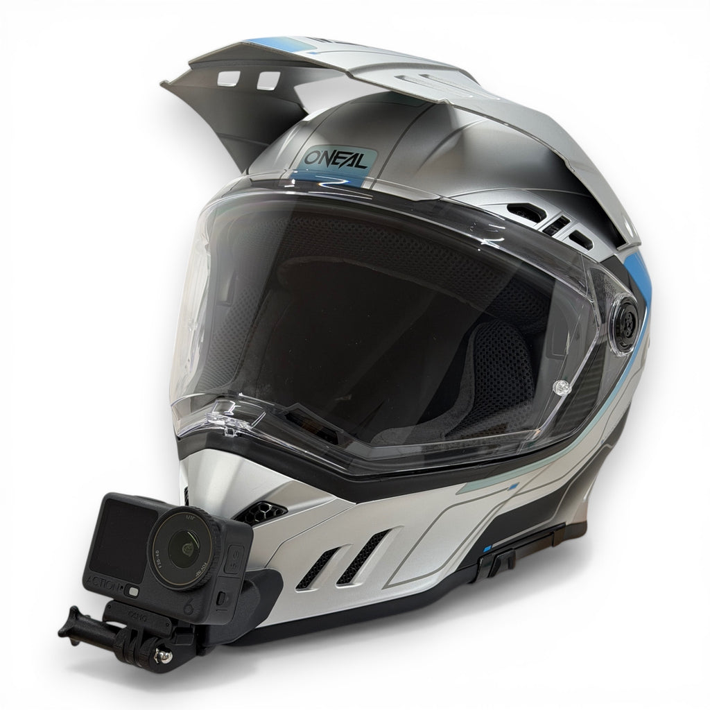 Casco O'NEAL SIERRA RS con soporte de mentonera RiderMounts y cámara de acción montada