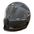 Casco RUROC ATLAS STREET con el soporte de mentonera RiderMounts instalado