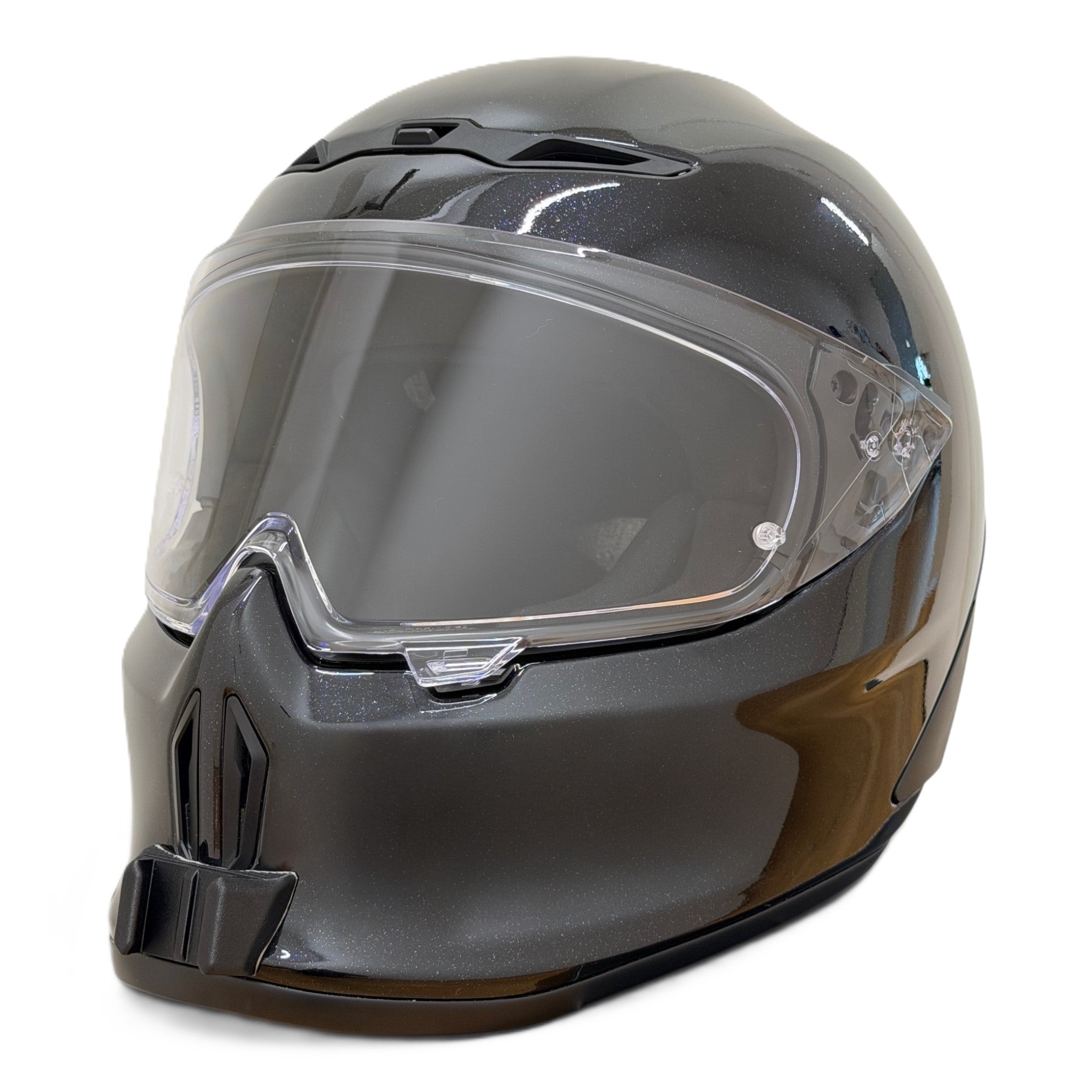 Casco RUROC EOX 2.0 con el soporte de mentonera RiderMounts instalado