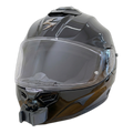 Casco SCORPION EXO-1500 con el soporte de mentonera RiderMounts instalado