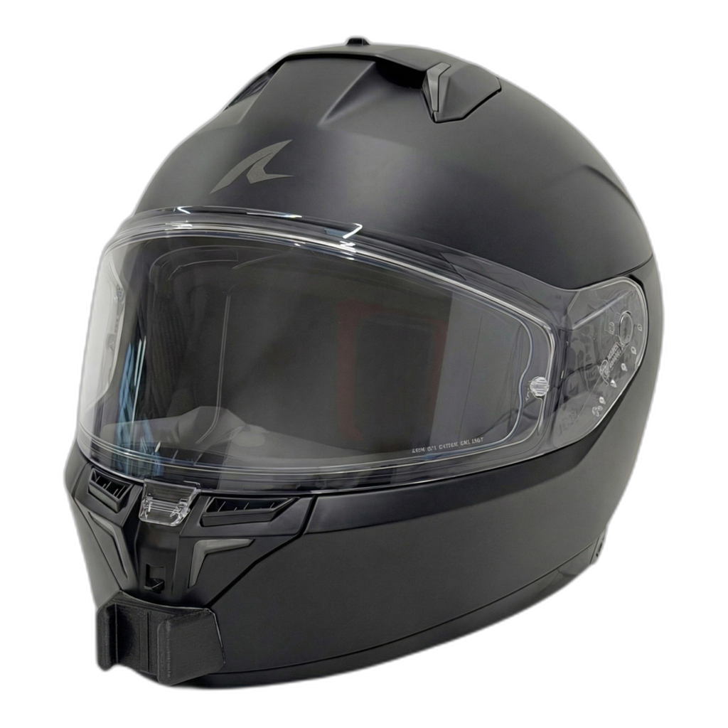 Casco SHARK D-SKWAL 3 con el soporte de mentonera RiderMounts instalado