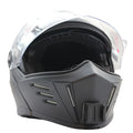 Casco SIMPSON MOD Bandit con el soporte de mentonera RiderMounts instalado